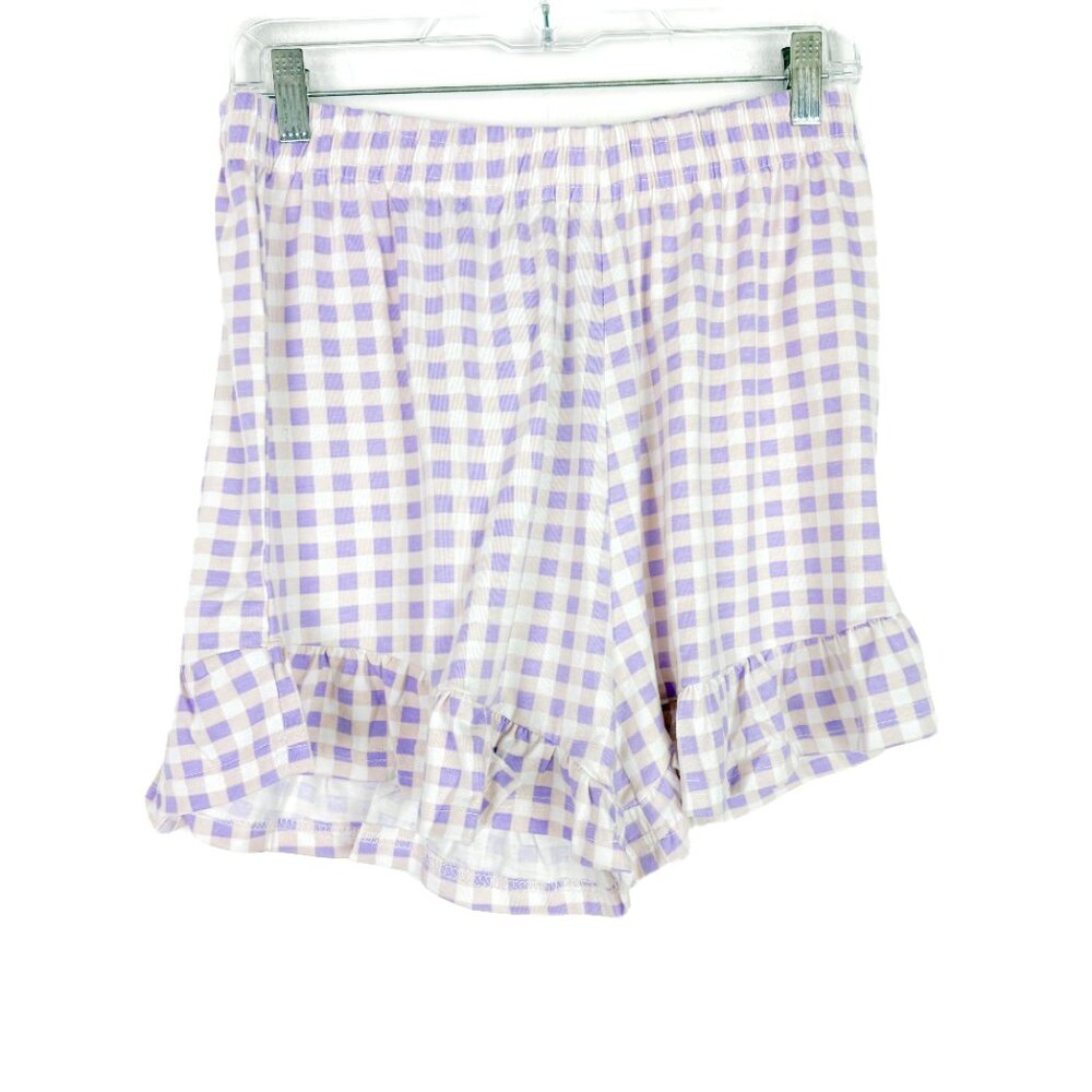 NWT ASOS Heart Break Frill Hem Short Checks Gingham Size Large L NEW